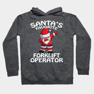 Santas Favorite Forklift Operator Christmas Hoodie